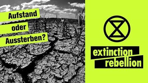 Extinction Rebellion Frankfurt a.M.s Foto.